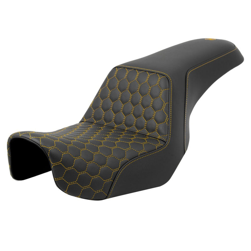 Saddlemen Step-Up Honeycomb for Harley 06-17 Dyna / Black / Gold  - Customhoj