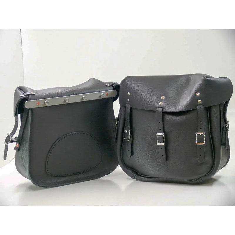 Samwel Military 45" Saddlebags for Harley 45" WLA/WLC Flathead / Black  - Customhoj