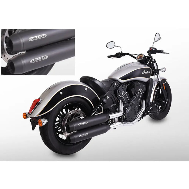 Miller Yuma Euro 3/4/5 Slip-On Silenciadores para Indian