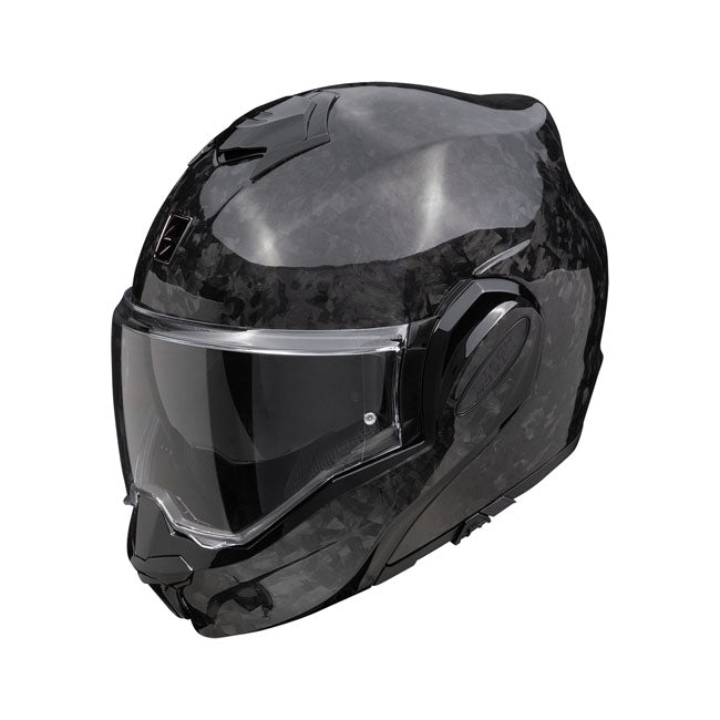 Scorpion EXO-Tech Evo Modular Motorcycle Helmet Gloss Carbon Fiber / XS (53-54cm)