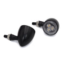 SMP Bullet Extreme LED Motorcycle Turn Signals Black / Clear  - Customhoj