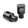 SMP Round Top Motorcycle Handlebar Risers 2" (5.1cm) / Black  - Customhoj