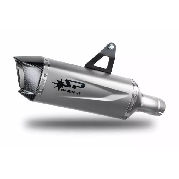 Spark Force Evo Slip-On Muffler for BMW 2024 R 1330 GS (Titanium muffler with carbon end cap) (ECE-approved) (GBM0608TOM)