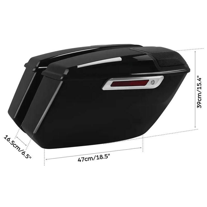 Zodiac Alforjas rígidas estilo CVO para Harley
