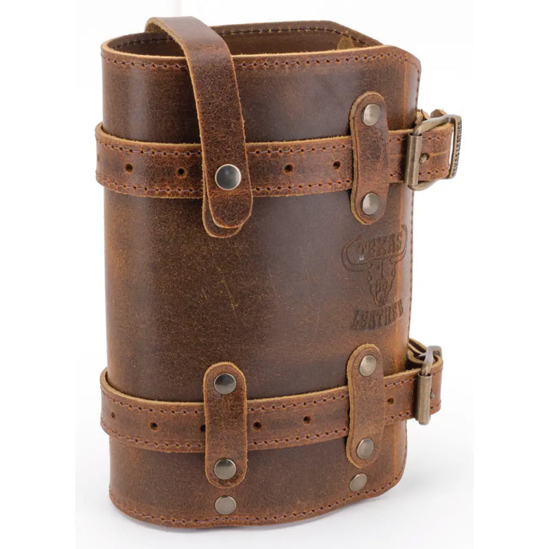 Texas Leather Fuel Friend Soporte para bidón de gasolina