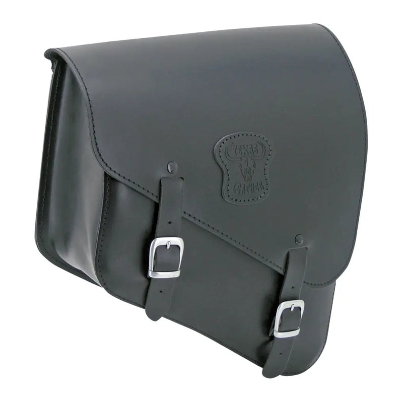 Texas Leather Bolsa de cuadro negra para Harley