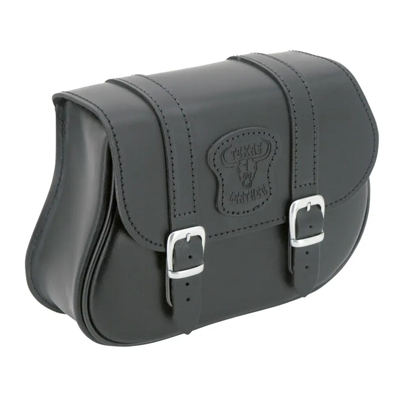 Texas Leather Bolsa de cuadro negra para Harley