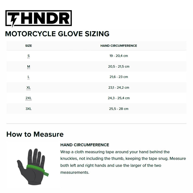 THNDR Road Warrior Motorcycle Gloves  - Customhoj