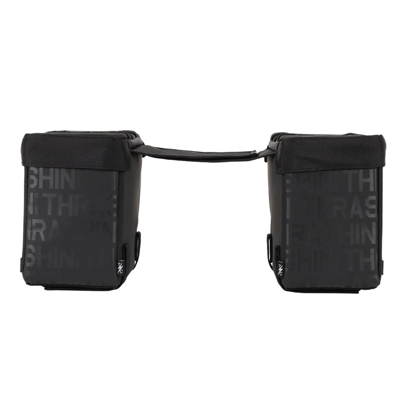 Thrashin Supply Escape Base 18L Throw-Over Motorcycle Saddlebag Set  - Customhoj