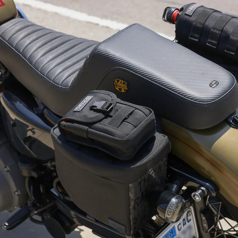 Thrashin Supply Mini Essential 8L Throw-Over Motorcycle Saddlebag Set  - Customhoj