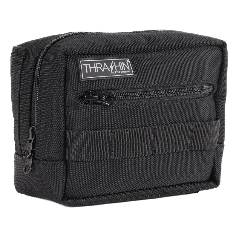 Thrashin Supply Motorcycle Handlebar Bag Black  - Customhoj