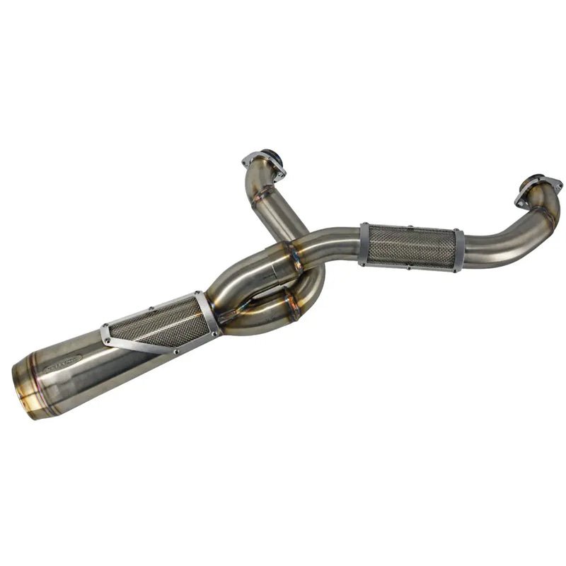 Trask Big Sexy 2-into-1 Exhaust System for Harley 18-24 Softail Street Bob / Low Rider / Standard / Slim / Fat Bob (excl. Low Rider ST) / Brushed Stainless  - Customhoj