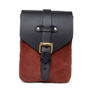 Trip Machine Vintage Leather 1.3L Motorcycle Tank Bag Cherry Red  - Customhoj