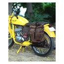 Trip Machine Vintage Leather 15L Motorcycle Saddlebag / Backpack  - Customhoj
