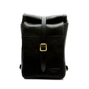 Trip Machine Vintage Leather 3.3L Motorcycle Saddlebag / Shoulder Bag Black  - Customhoj