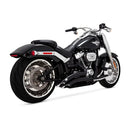 Vance & Hines Big Radius Exhaust for Harley 18-24 Softail Breakout / Fat Boy / FXDRS / Black  - Customhoj