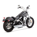 Vance & Hines Bigshots Staggered Exhaust for Harley 06-17 Dyna (excl. FLD) / Chrome  - Customhoj