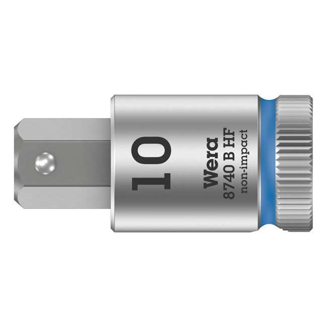 Wera Allen Head Sockets 10mm Wera Zyklop 3/8" Hex Socket Bit with Holding Function Metric Sizes Customhoj