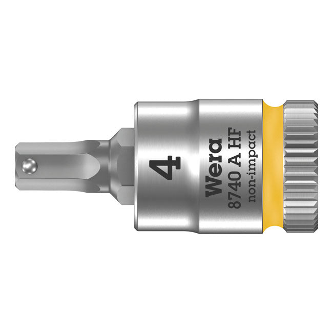 Wera Allen Head Sockets 4mm Wera Zyklop 1/4" Hex Socket Bit with Holding Function Metric Sizes Customhoj