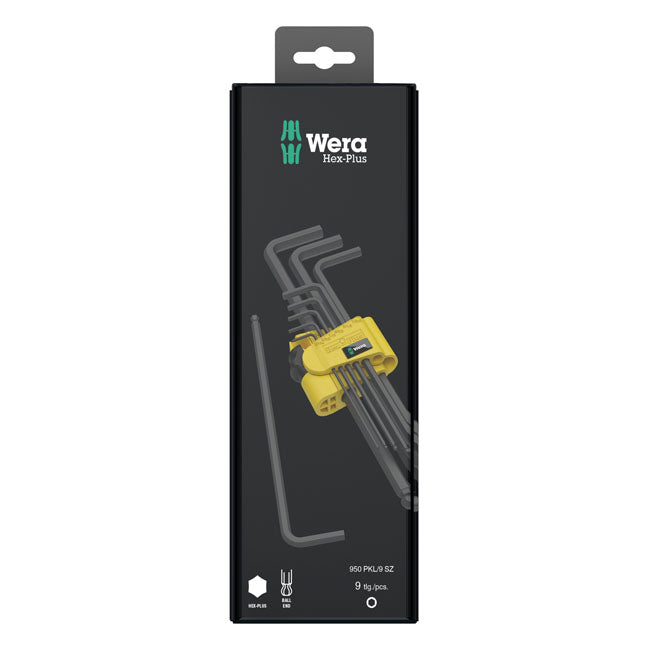 Wera Allen Wrench Set 9 Pieces Wera Hex Key Set Blacklaser US Sizes Customhoj