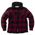 West Coast Choppers Hell Bent Flannel Jacket Red/Black / S  - Customhoj