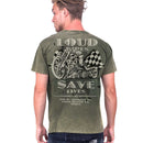 West Coast Choppers Loud Pipes T-Shirt Vintage Green / S  - Customhoj