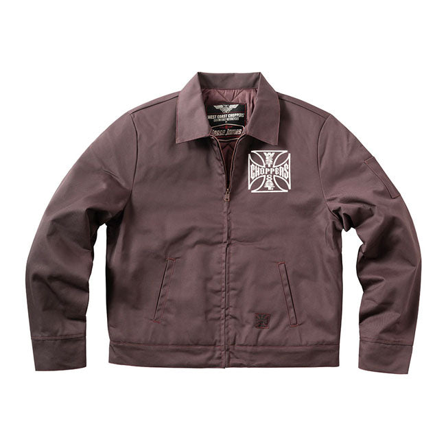 West Coast Choppers OG Lined Work Jacket Brown / S  - Customhoj