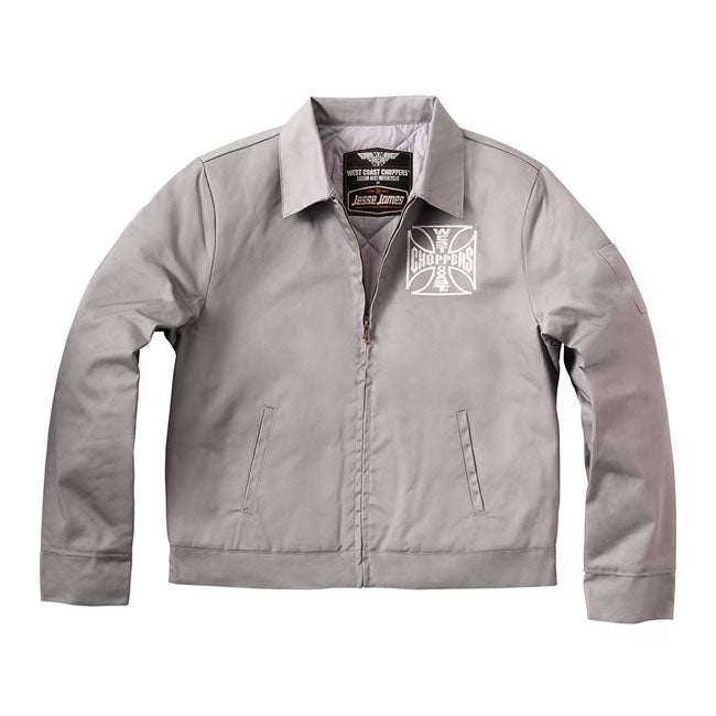 West Coast Choppers OG Lined Work Jacket Silver / S  - Customhoj