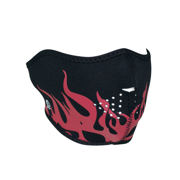 Zanheadgear Half Mask Neoprene Red Flames