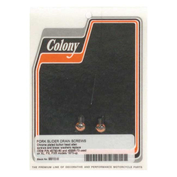 COLONY Övriga reservdelar framgaffel Colony Drain Screws Fork Slider. XL 73-13 Customhoj
