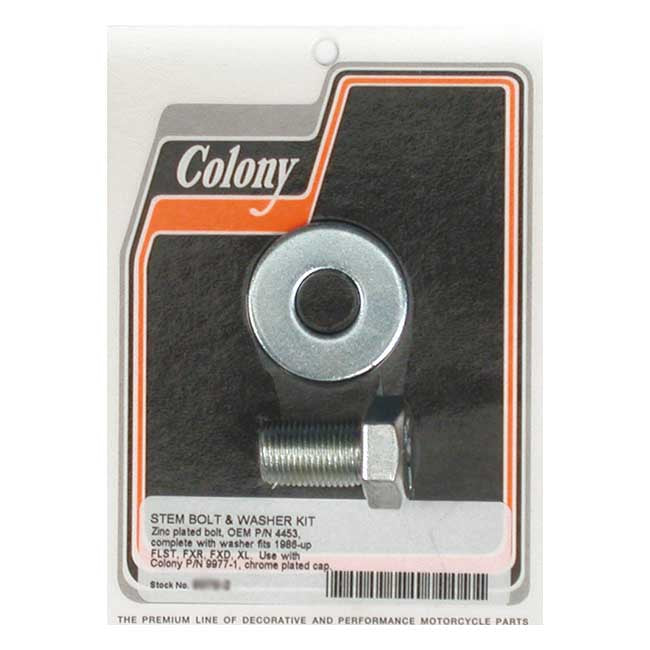 COLONY Övriga reservdelar framgaffel Colony Fork Stem Bolt & Washer Set. FLST 87-17; FXR 88-94; FXD 91-05; XL 97-09 Customhoj