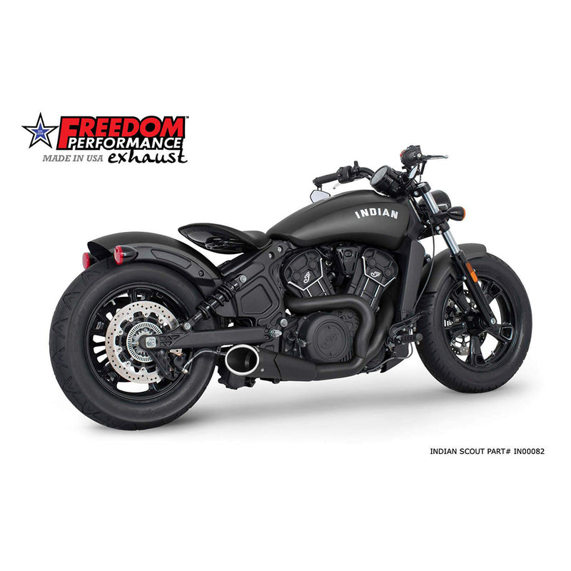 Freedom Performance Indian Slip-On Black / Combat / Sculpted Black Freedom Performance Shorty 2-1 Slip-Ons Black / Chrome Indian Scout 15-up Customhoj