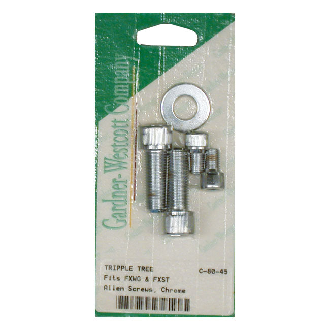 GARDNER-WESTCOTT Montering gaffelkrona GW Triple Tree Pinch Bolt Set FXWG 80-86; FXST 84-99 Customhoj