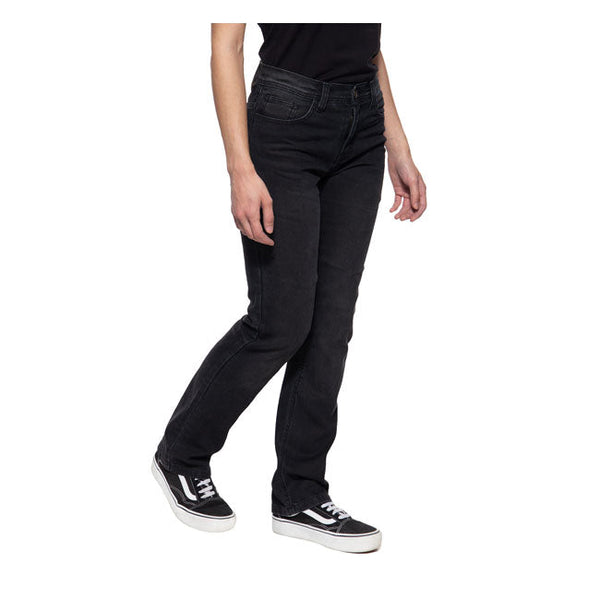 KING KEROSIN Jeans dam Queen Kerosin Kustombuilt Motor Gear Jeans Black wash Customhoj