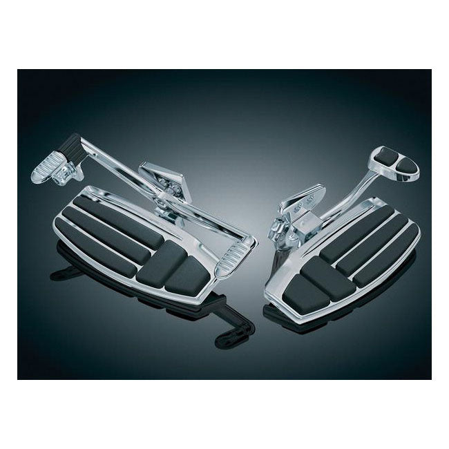 Kuryakyn Floorboards Honda 01-17 GL1800 Gold Wing; 13-16 F6B Models; 14-15 Valkyrie / Chrome Kuryakyn Driver Floorboard Kit for Honda Customhoj