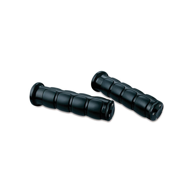 KURYAKYN Handtag Svart / Honda: 75-17 Gold Wing (does not support heated grips, requires removal of bar end weights), 13-16 F6B Models. Kuryakyn ISO-grips Honda Svart / Krom Customhoj