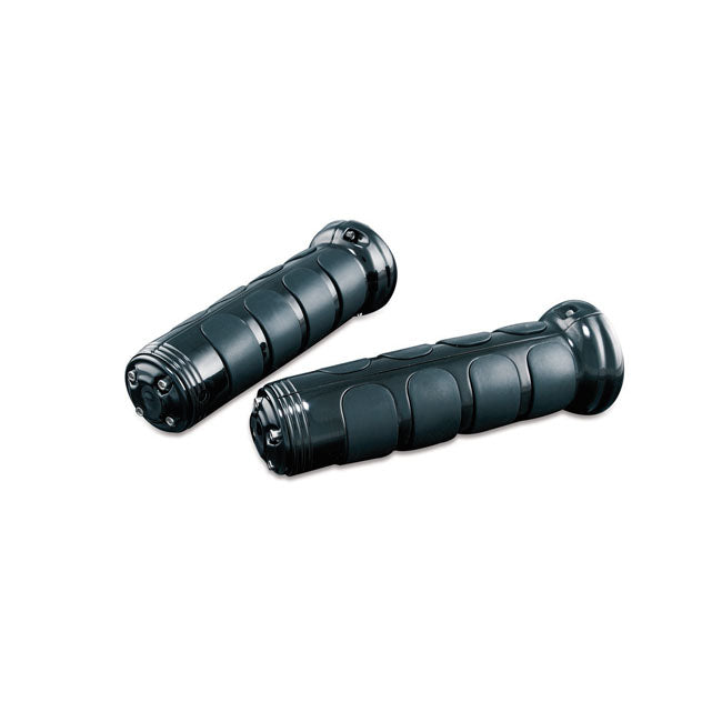 KURYAKYN Handtag Svart / Honda Gold Wing: 06-19 GL1800 & 13-16 F6B Models with heated grips Kuryakyn ISO-grips Honda Svart / Krom Customhoj
