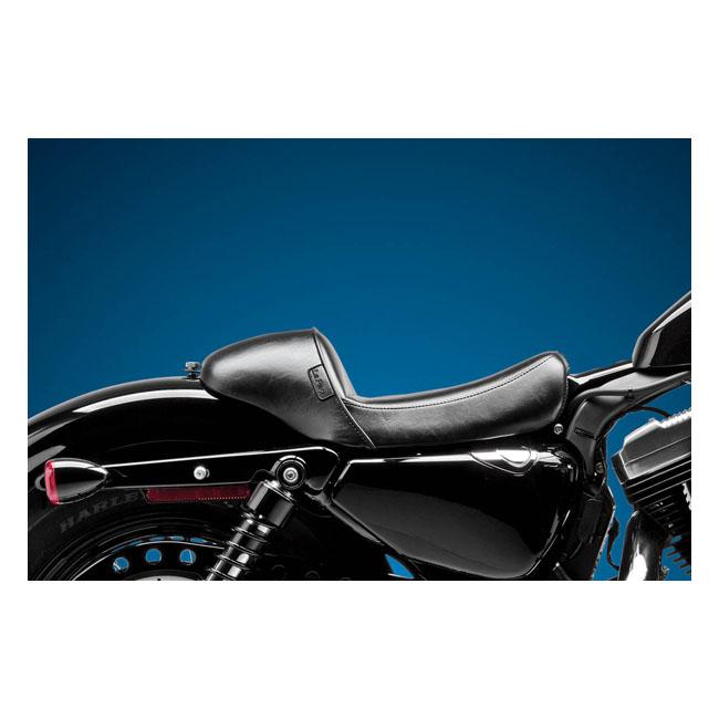 Le Pera HD Sportster sadlar Le Pera Stubs Cafe Solo Sadel. Black Smooth XL 04-21 Customhoj