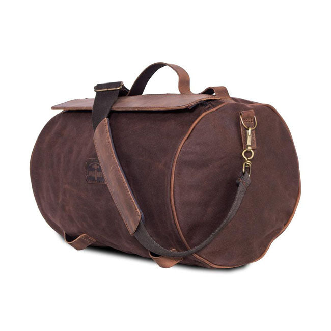 LONGRIDE Andra väskor LongRide roll bag waxed cotton narrow. Brown wax Customhoj