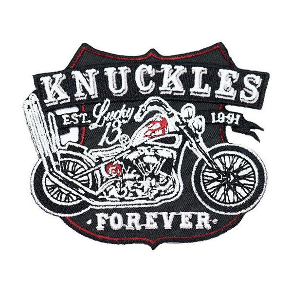 Lucky 13 Patch Lucky 13 Knuckles Patch Svart Customhoj