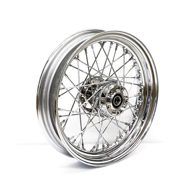 MCS Framhjul ekrat 16" HD 07-17 FLST/C/F/N (no ABS) 3.00 x 16 framhjul 40 ekrar krom Customhoj