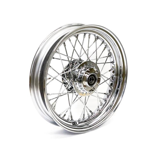 MCS Framhjul ekrat HD 14-20 1200C/X (no ABS) 3.00 x 16 framhjul 40 ekrar krom Customhoj