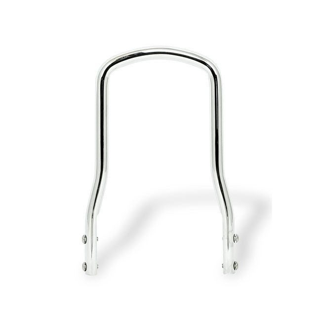 MCS Sissy Bar Chrome / 6.75" (17.1cm) wide x 10.2" (25.9cm) high Round Bar Regular Top Sissy Bar Uprights Customhoj