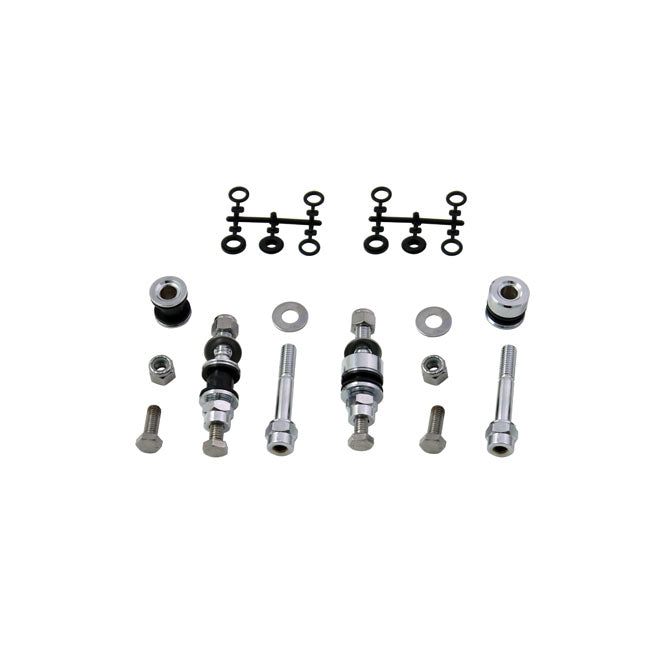 MCS Sissy Bar Parts 84-99 FLSTC with Heritage saddlebags (OEM: 53371-95A) Sissy Bar Docking Hardware Kit Detachable Plates for Harley Customhoj