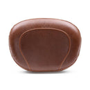 MUSTANG HD Softtail ryggstöd Mustang Vintage Sissy Bar Back Pad Wide Brun Fls/S; Fxs Customhoj