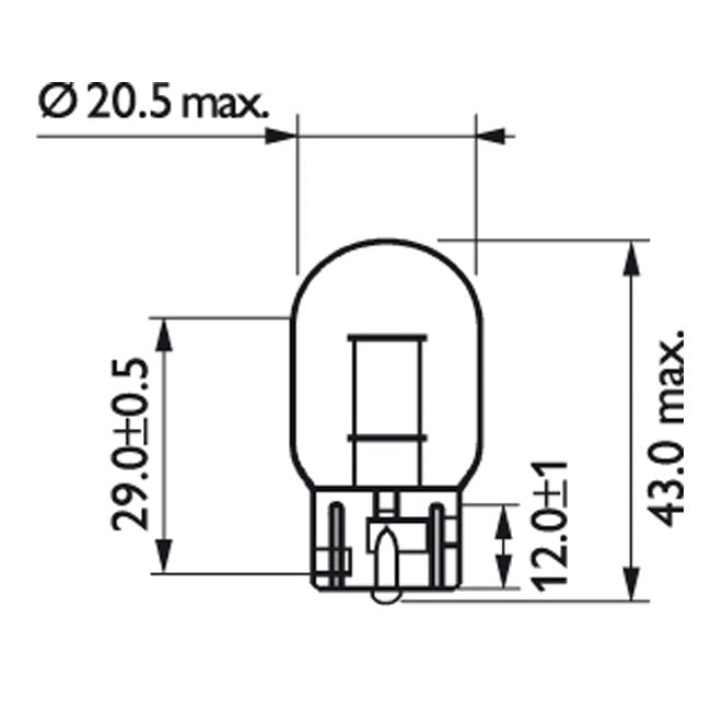 PHILIPS W21W Philips Lampa W21W Customhoj