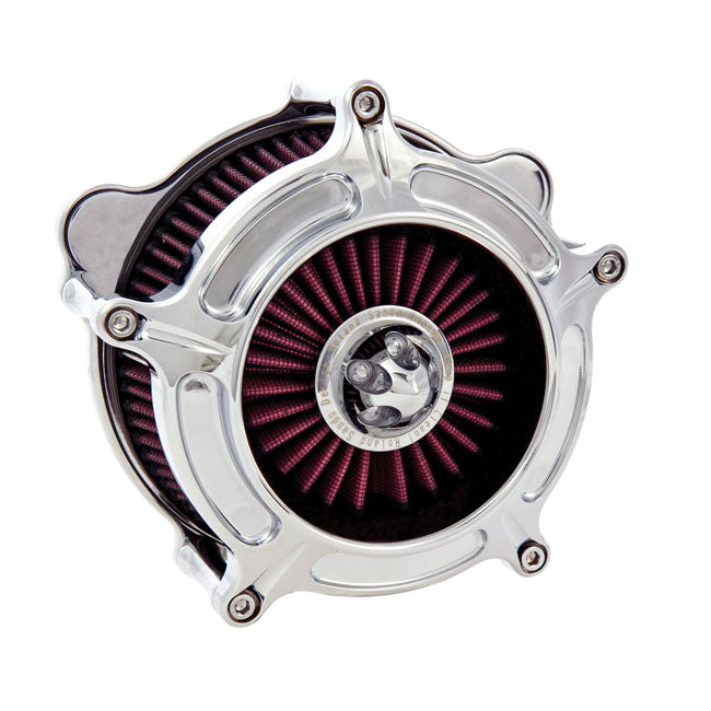 Roland Sands Design Air Cleaner Harley CV carb: 93-06 Big Twin; Delphi inj.: 01-15 Softail; 04-17 Dyna (excl. 2017 FXDLS); 02-07 FLT/Touring / Chrome Roland Sands Designs Turbine Air Cleaner for Harley Customhoj