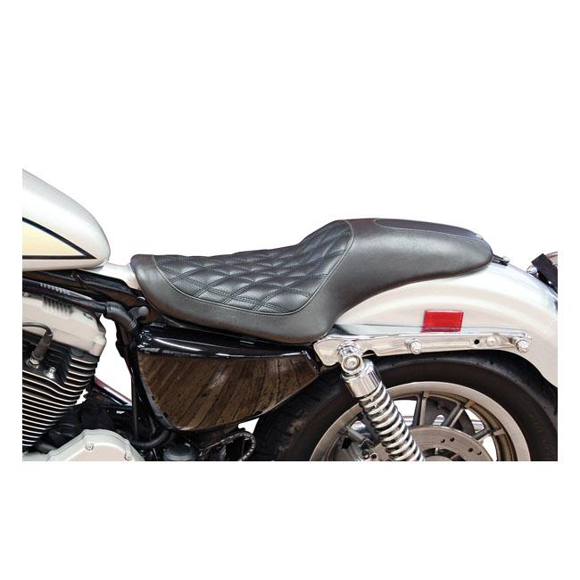 RSD HD Sportster Sadlar Roland Sands Design 2-up Boss sadel Svart XL 04-21 Customhoj