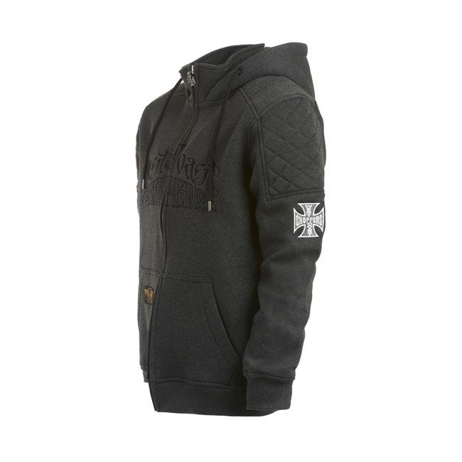 WEST COAST CHOPPERS Hoodie WCC Choppers Por Vida Zip Hoodie Grå Customhoj