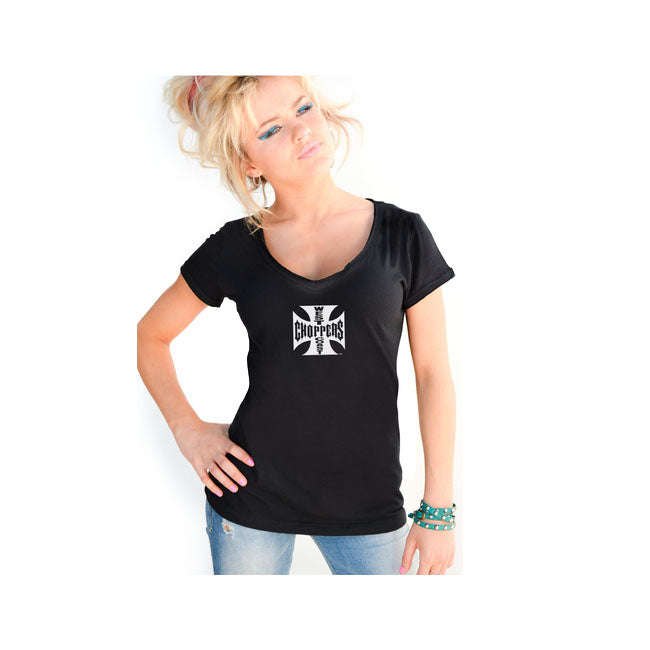 WEST COAST CHOPPERS T-shirt dam WCC OG ladies T-shirt Svart Customhoj